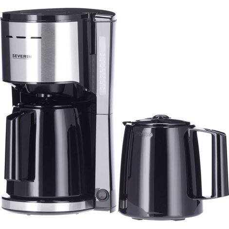 Severin  KA 9308 Macchina per il caffè Acciaio inox (spazzolato), Nero Capacità tazze8 Isolato (1/5)