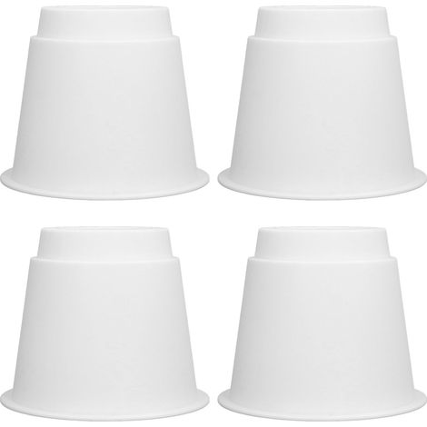 Set aus 4 robusten, runden Möbelgleitern mit 12,7 cm (5 Zoll) Durchmesser und rutschfester Oberfläche für Tisch, Stuhl, Schreibtisch oder Sofa. (1/5)