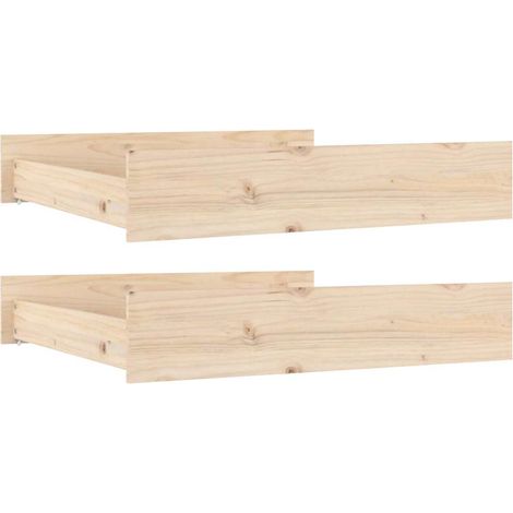 Maison Exclusive - Tiroirs de lit 2 pcs bois de pin massif
