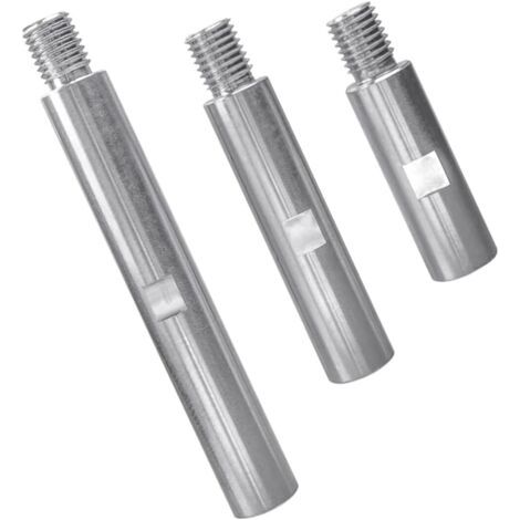 QORVA-3PCS Tige d'extension de Meuleuse d'angle en Alliage d'aluminium M14 Rallonge de Meuleuse d'angle 75mm100mm 140mm Levier Adaptateur de Filetage M14 pour Outils de Polissage et Meulage