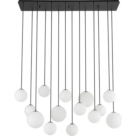 [NEUWERTIG] B-Ware Nowodvorski Lighting Hängelampe Pendelleuchte Snowball Opalglas 100x34 Cm