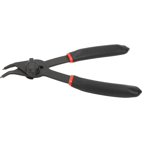 Pince à circlips 6 pouces acier, intérieur extérieur, mâchoire 45°, dépose de bagues de retenue. (1/5)