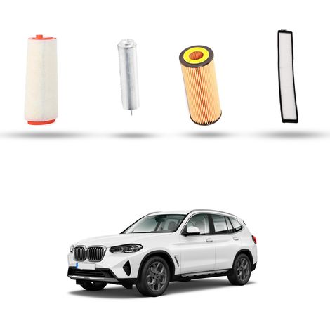 Kit tagliando 4 filtri compatibile con Bmw x3 (E83) 2.0d 110kw dal 2004 al 2007 (1/5)