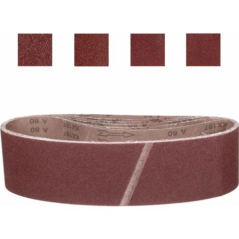 8 Pcs 152mm x 1220mm Bande De Ponçage 40/80/120/240 Grain Bandes (1/5)