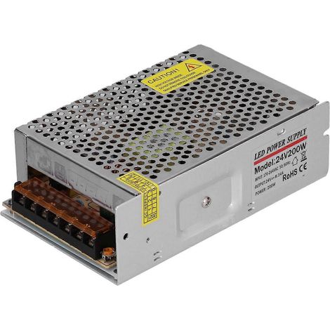 YY‑200‑24 Schaltnetzteil-Treiber für Innenräume, Wechselstrom 170‑264 V auf Gleichstrom 24 V, 8,34 A, 200 W für Sicherheitsüberwachung