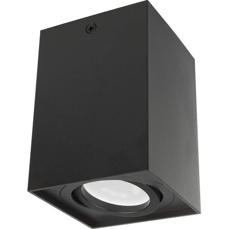 Spot LED en saillie GU10 MCE426 B noir carré (1/5)