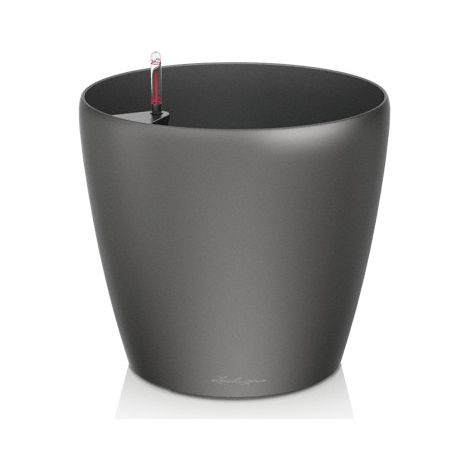LECHUZA CLASSICO Premium LS 28 Komplettset schwarz hochglanz