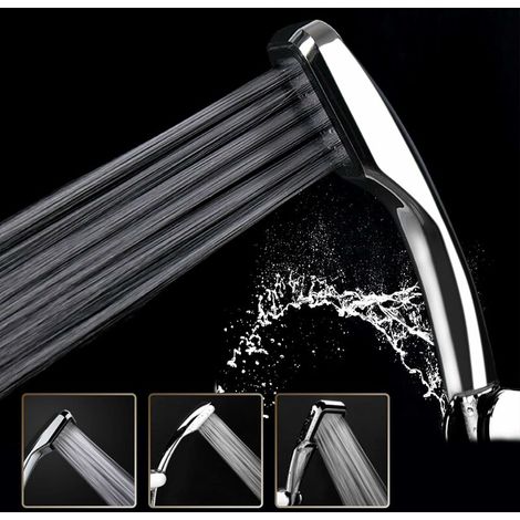 300 Hole 30% Water Saving Shower Head with 300% Turbocharged Pressure - Chrome Plated [Energy Class A+] (1/5)