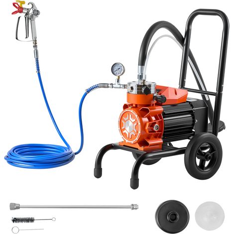 Mophorn Membran-Airless-Farbspritzgerät 900 W, Tragbares Sprühgerät mit 15,17 MPa Druck, 10 m Schlauch, Reinigungszubehör, für DIY-Projekte drinnen und draußen