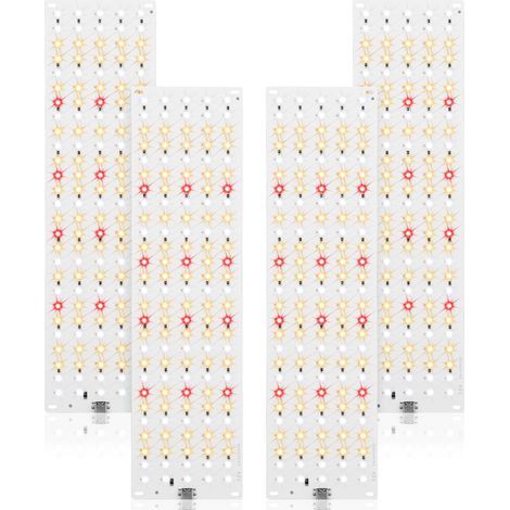 540 LED Full Spectrum Grow Light, 4 Pack Plant Lights, Plant Grow Light with Timer 3/9/12H, 10 Kinds of Brightness for Indoor Plants [Energy Class B]