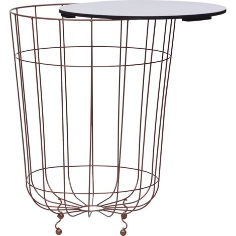 Maison Exclusive - Couchtisch Golden Ø 40 cm (1/5)