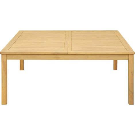 Maison Exclusive - Couchtisch Helles Akazienholz 110 x 110 x 45 c (1/5)