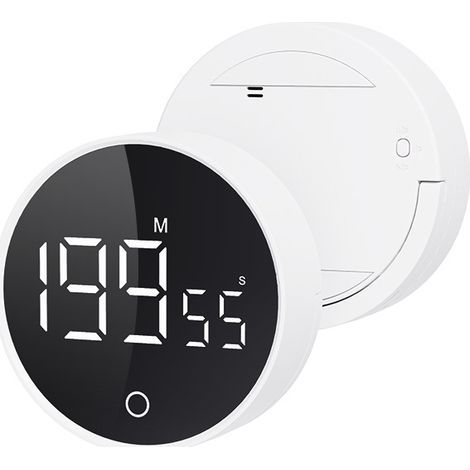 Wiederaufladbarer digitaler Timer – weiß – Küche/Büro – Countdown-Timer (1/5)