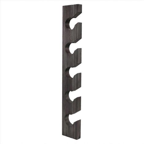 Porte-chapeaux en bois avec étagère noire (1/5)