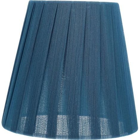 Abat-jour tissu nordique bleu élégant anti-poussière facile à installer