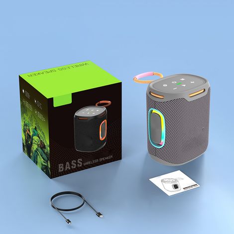 Altavoz Bluetooth Portátil 25W Impermeable IPX6 con Luz RGB y Graves Potentes, Batería 6000mAh – Ideal para Exteriores y Fiestas (1/5)
