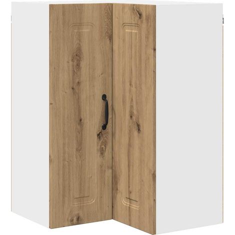 Meuble mural de cuisine，Armoire de cuisine Chêne artisanal 57 x 57 x 80 cm CFW85955 (1/5)
