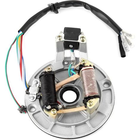Bobina de encendido para motos de cross con rotor interno, bobina de estator de aleación de aluminio CCR, placa de estator JH70, bobina de encendido con captador de magneto para pit bikes. (1/5)