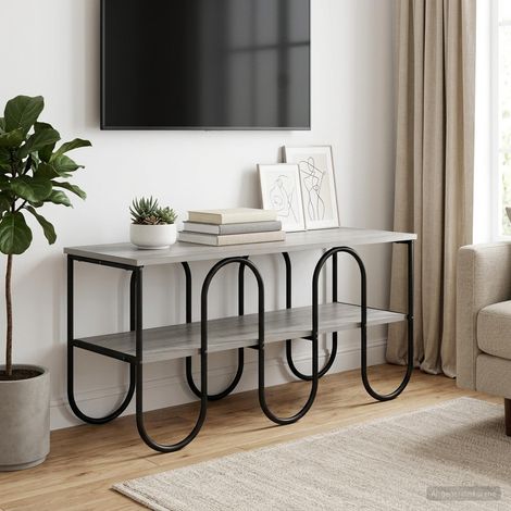 vidaXL Soporte de TV 100 x 40 x 50 cm Sonoma gris Madera de ingeniería (1/5)