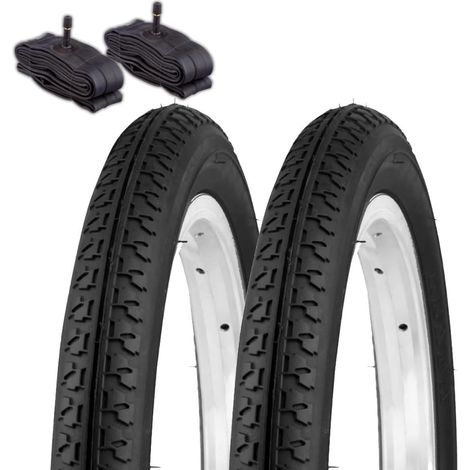 2 COPERTONI 14x1.75 (47-254) + 2 CAMERE D'ARIA SCHRADER COPERTURE GOMME PER CITY BIKE BAMBINO PNEUMATICI BICI BIMBO 14 (1/3)