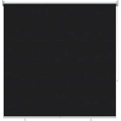 Store enrouleur noir avec protection UV, 100 x 230 cm, en polyester. (1/5)