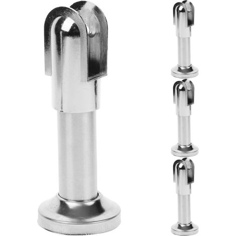 4 pieds de support cloison pour toilettes publiques et salles (1/5)
