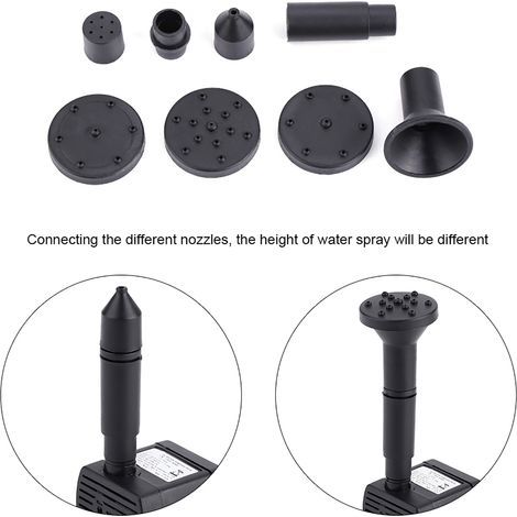 Pompe à eau à énergie solaire, Kit de panneau de pompe à eau de fontaine à efficacité solaire pour piscine de fontaine, décoration de jardin, aquarium (1/5)