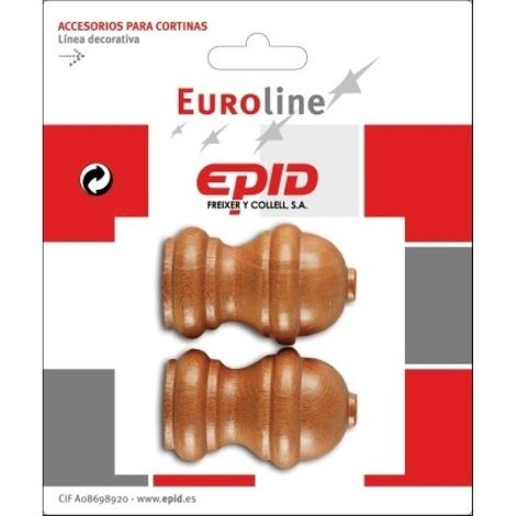 Terminal barra cort 19mm mad avell. epid 2 pz
