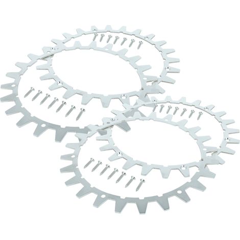 vhbw 4x Spikes compatible with Worx L WR147E.1, WR148E, WR153E, WR155E Robot Mower - Stainless Steel, 24 Teeth (1/4)