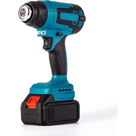 Pistolet à air chaud au lithium-ion Chauffage rechargeable Pistolet de séchage sans fil Pistolet à air comprimé Pistolet d'application de film de qualité industrielle Pistolet thermique électrique (1/4)