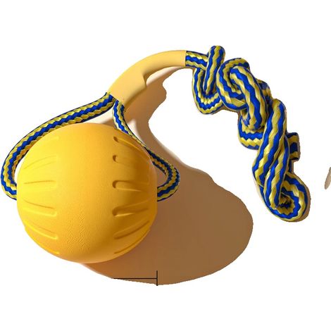 Juguetes para perros, aro interactivo, pelota para tirar, pelota de amarre XL (1/2)