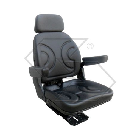 Sedile con molleggio meccanico in pvc COBO per trattore agricolo
