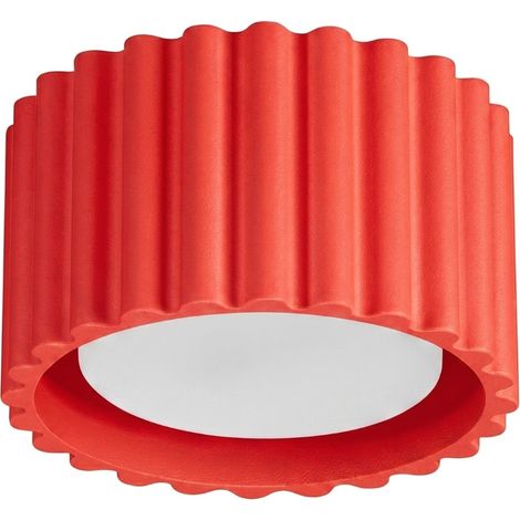Plafoniere AURA rosso 10x6x10cm Alluminio Sollux (1/5)