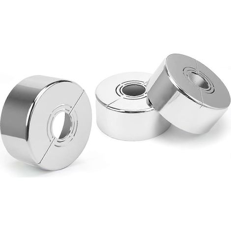 Rosace de robinet, rosace de mitigeur de douche, 3 tailles en 1, cache-tuyau de radiateur adapté à différents diamètres, utilisé pour la décoration de robinetterie (1/5)