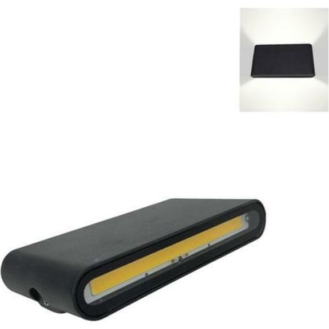 Lampe led double lumiÈre 12w black wall lamp 230v led cob 3000k