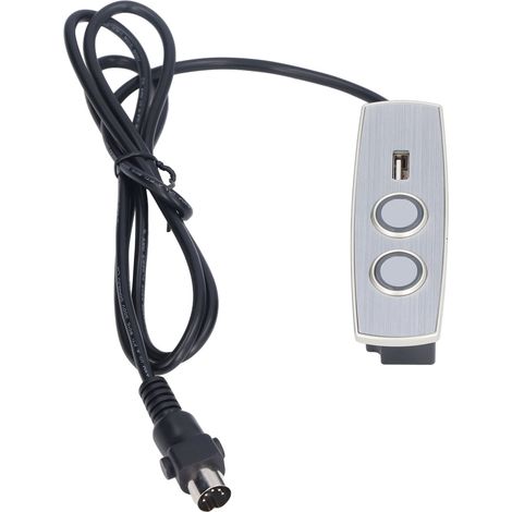 Mando a distancia para sillón reclinable eléctrico profesional con control manual de 2 botones, conector de 5 pines y cargador USB para teléfono de 12-29 V.