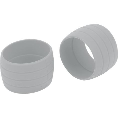 Bouchons de sangle en silicone gris antidérapants pour guidon de vélo de route, anneaux élastiques de fixation (1/5)