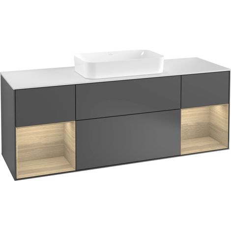 Villeroy & Boch F331PCGK Meuble sous-vasque Finion F33