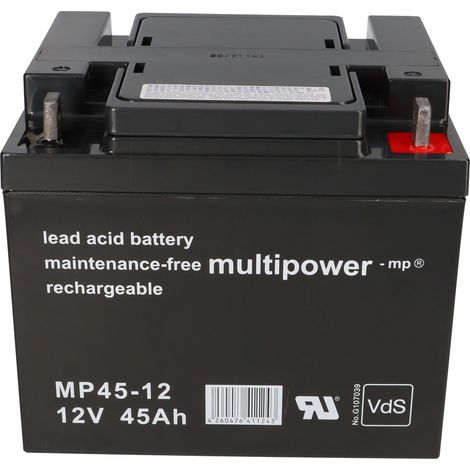 Multipower MP45-12 AGM Bleiakku 12V 45Ah – M6