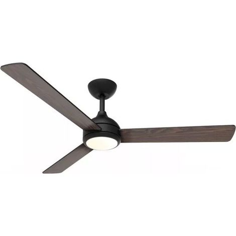 VENTILATORE SOFFITTO LED 24W NERO LEGNO SCURO PHILIPS