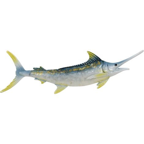Schwertfisch-Wanddekoration – Matrosendekoration aus Metall für Zuhause und Büro