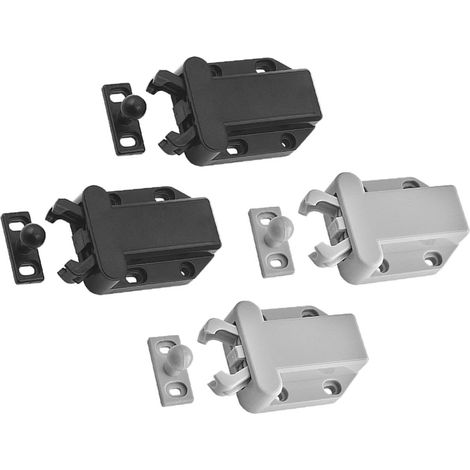 Lot de 4 loquets porte autobloquants en plastique ABS (1/5)