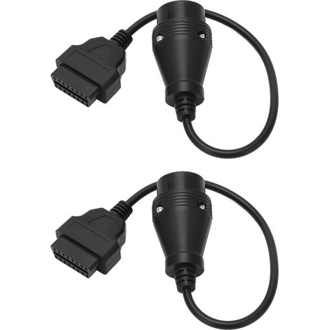 Adaptateur OBD2 38 vers 16 broches, câble de remplacement noir pour Mercedes-Benz Sprinter, paire de connecteurs (1/5)