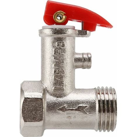 Soupape de sécurité 0.75MPa pour chauffe-eau électrique – 1/2 PT (1/5)