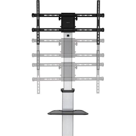 LogiLink BP0163 carrello per televisioni nero e argento regolabile