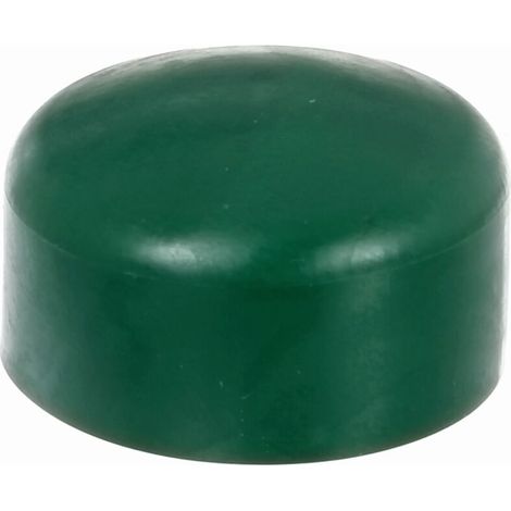 855253 Capuchon Ronds metal PVC Vert pour Poteau 60 mm Kit de 10 cloture