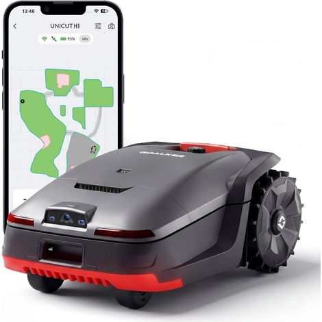 H1 Wireless Device Robot Lawnmower 5 in 1 Dual LiDAR and AI Camera RTK + VSLAM Positioning 2000㎡ App Control Intelligent AI Obstacle Avoidance 45% Slope (1/5)
