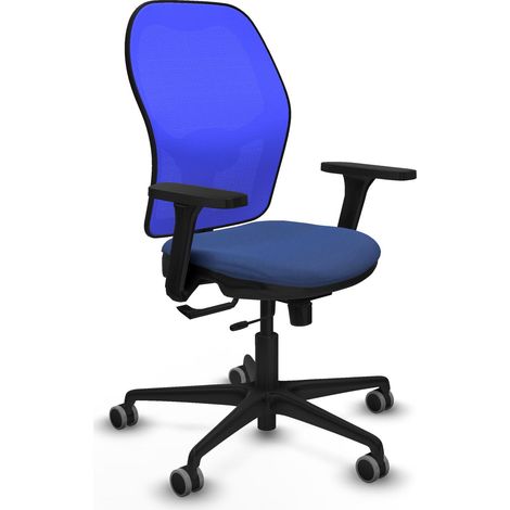 Chaise de bureau piqueras y crespo Jorquera bleu marine accoudoirs 3D (1/2)