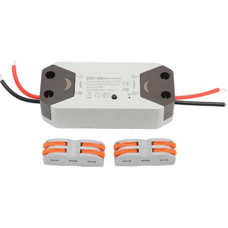 Interrupteur intelligent WiFi, module relais sans fil, commande vocale à distance via application, fonction minuterie, AC 90-250V pour Tuya (1/5)