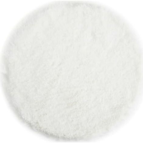 Blanc Coussin de Chaise Rond en Fausse Fourrure Douce et Moelleuse - Décoration de Salon Moderne - 40 x 40 cm (1/4)